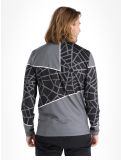 Miniatuur Spyder, Vital 1/2 Zip skipully heren Polar grijs, zwart 