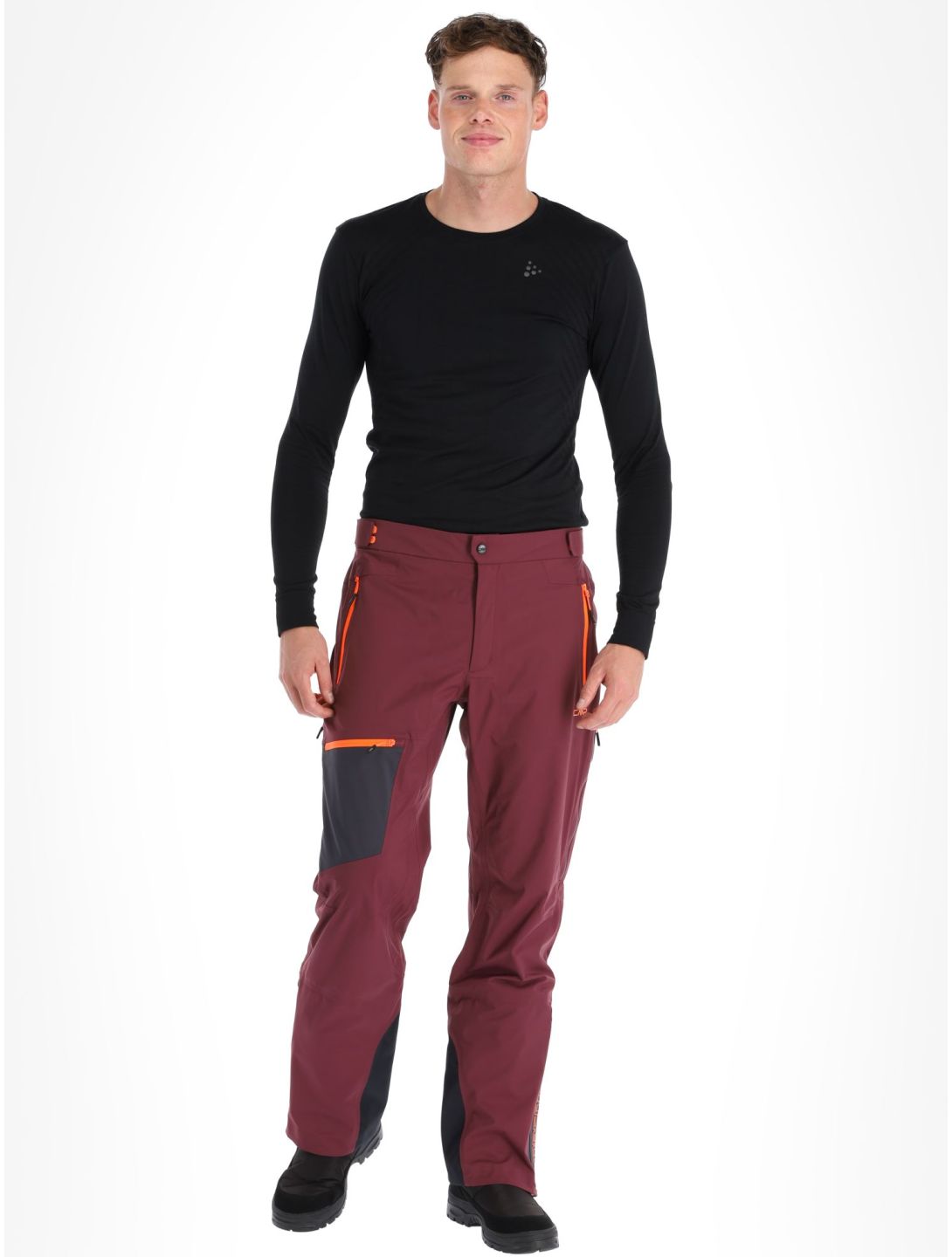 CMP, 33W2887 hardshell skibroek heren Burgundy bordeaux 
