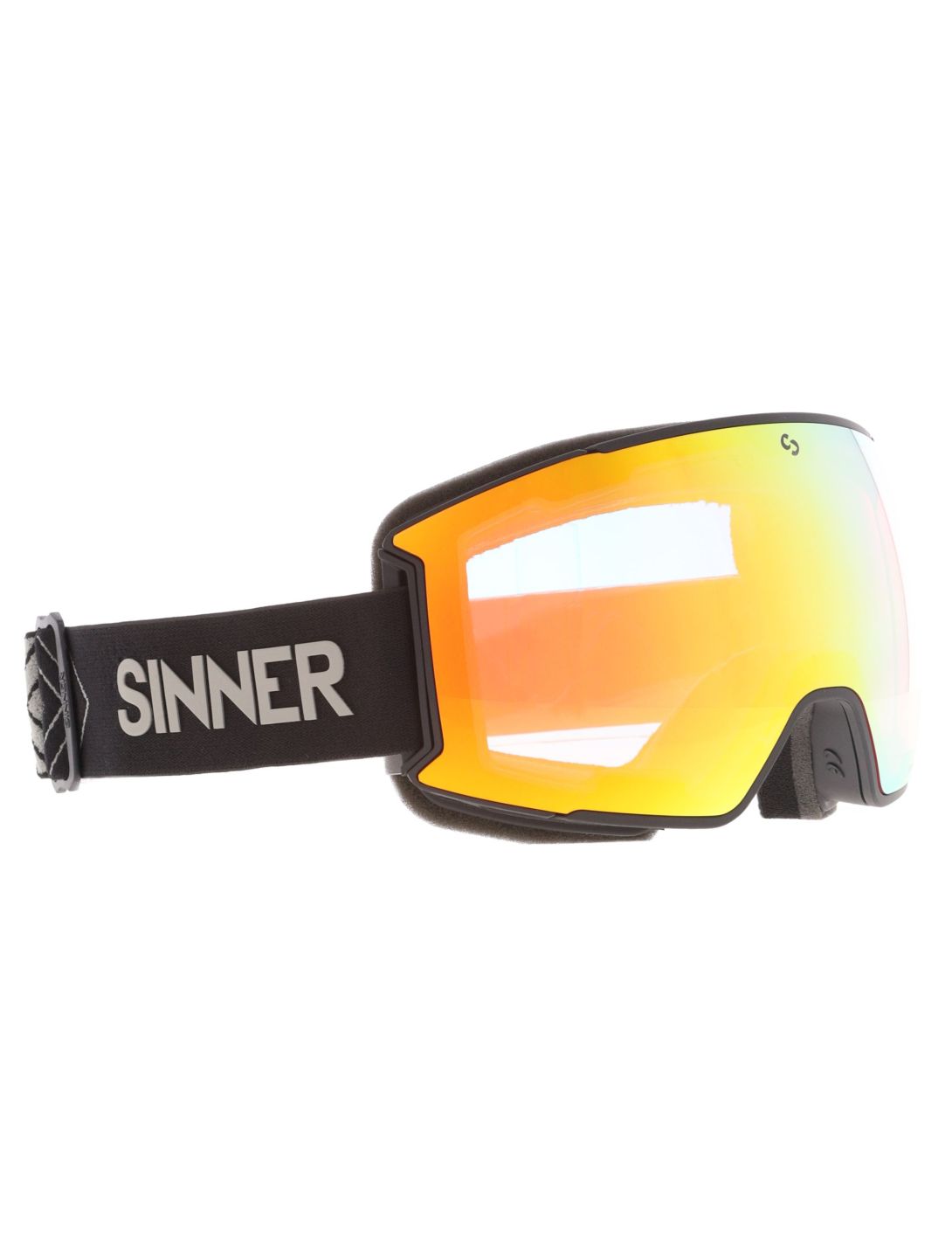 Sinner, Boreas skibril extra lens unisex Matt Black zwart 
