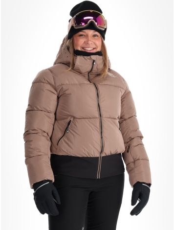 Dare2b, Glitz ski-jas dames Pine Bark / Black bruin, zwart