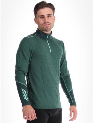Helly Hansen, Lifa Merino Midweight 1/2 Zip skipully heren Jungle Green groen