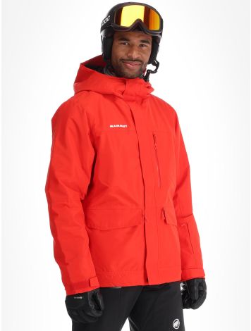 Mammut, Fall Line HS Thermo Hooded ski-jas heren Mammut Red rood