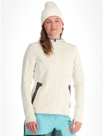 Ortovox, Fleece Hoody vest dames White Chalk wit